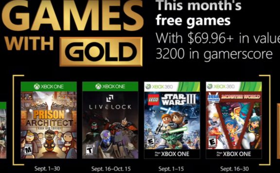 Games With Gold September 2018