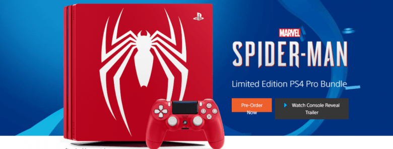 spiderman ps4 pro console-featured