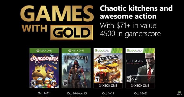 Xbox Games With Gold October 2018