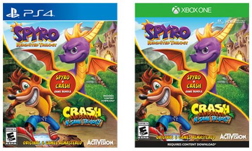 spyro reignited trilogy bundle plus crash