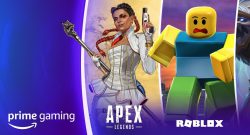 Prime Gaming with Apex Legends character and Roblox character