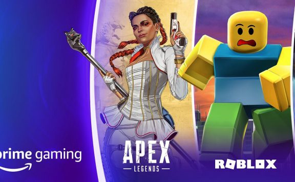 Prime Gaming with Apex Legends character and Roblox character