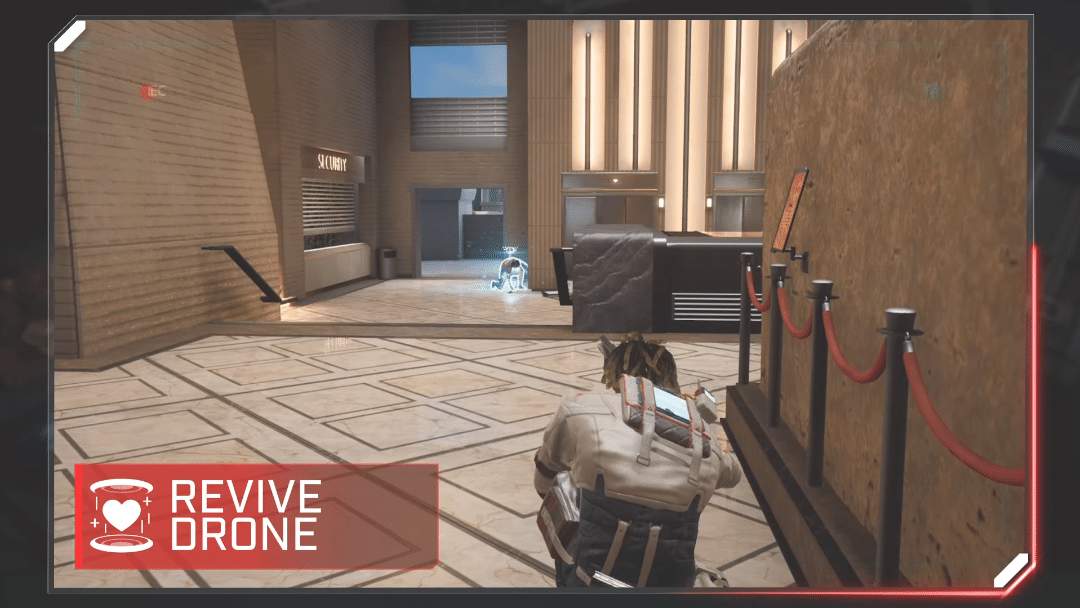 Saint's revive drone reviving a teammate