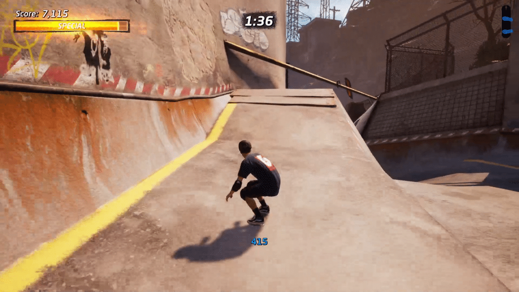 Valve 3 is above the downhill half pipe in Downhill Jam