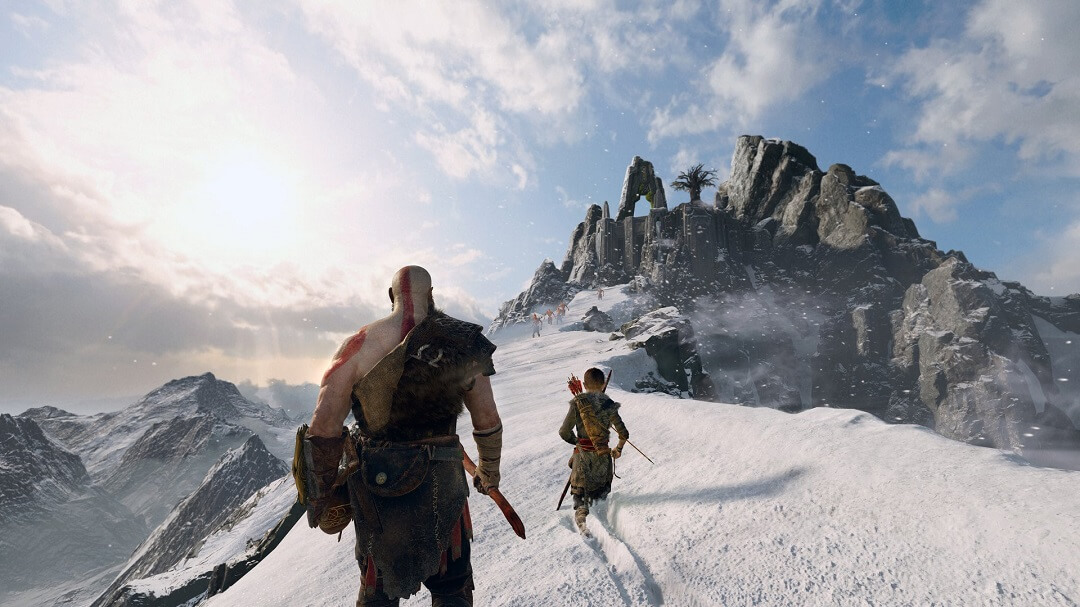 God of War snow mountain